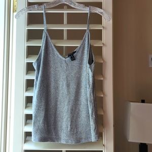 Forever 21 size small grey spaghetti strap tank top